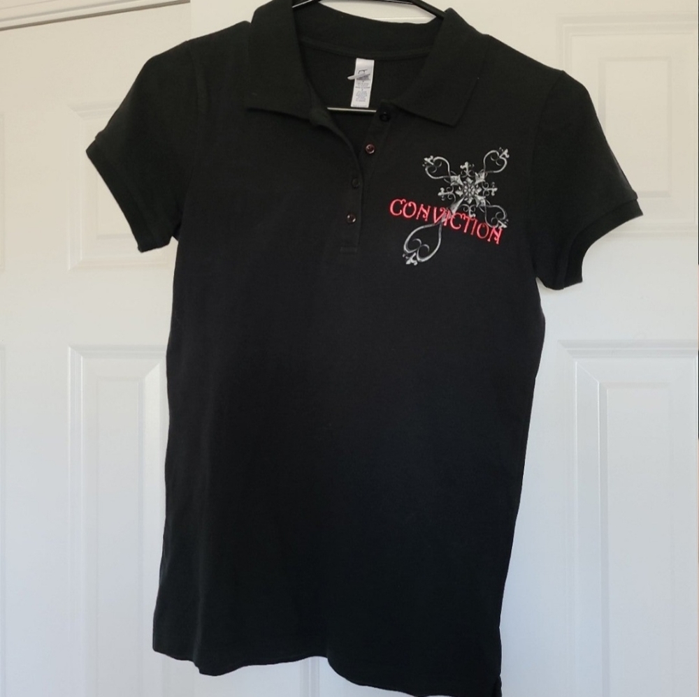 Grunge gothic y2k Polo Bella Conviction shirt